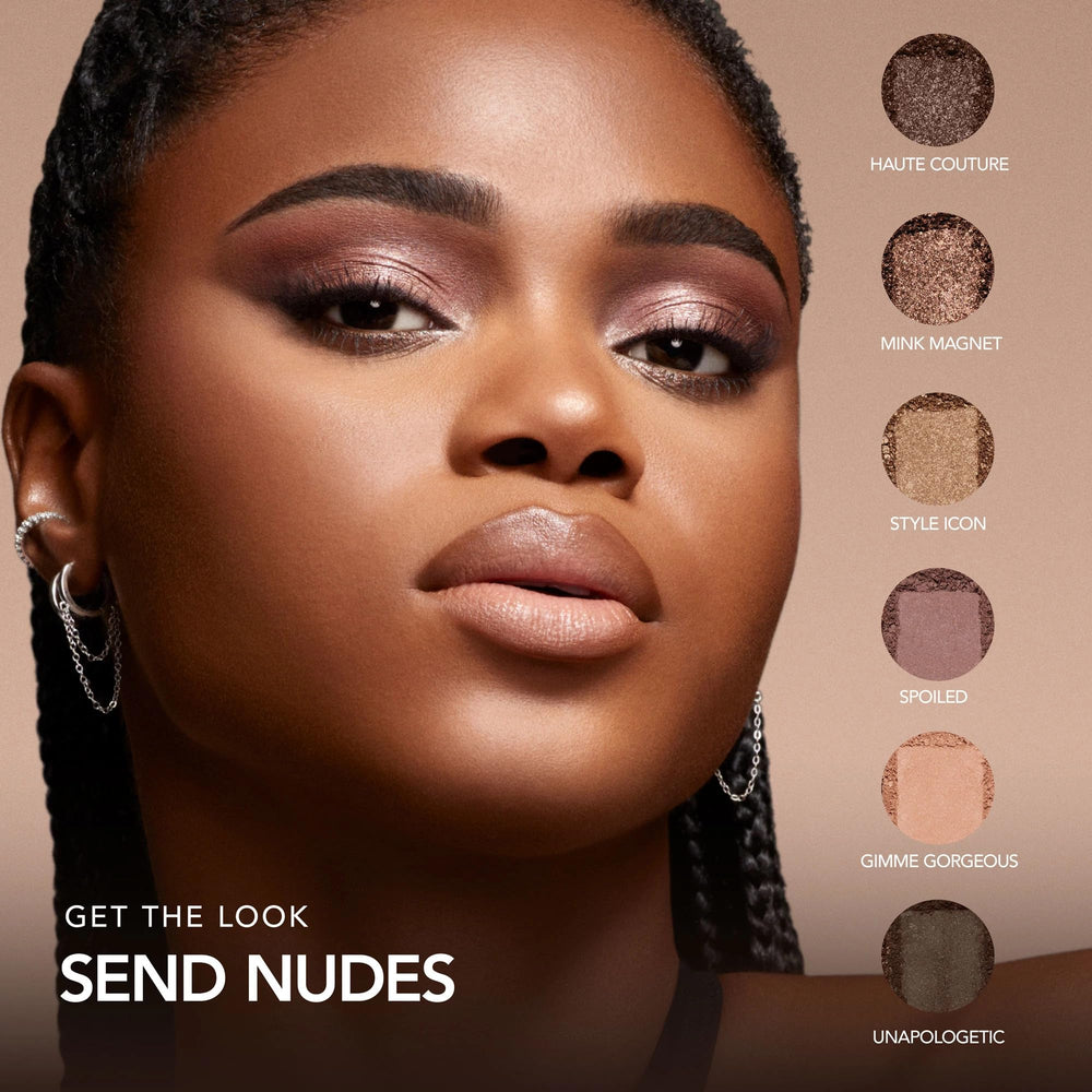 BUXOM Iconic Nudes satin finish close-up for soft, wearable sheen.