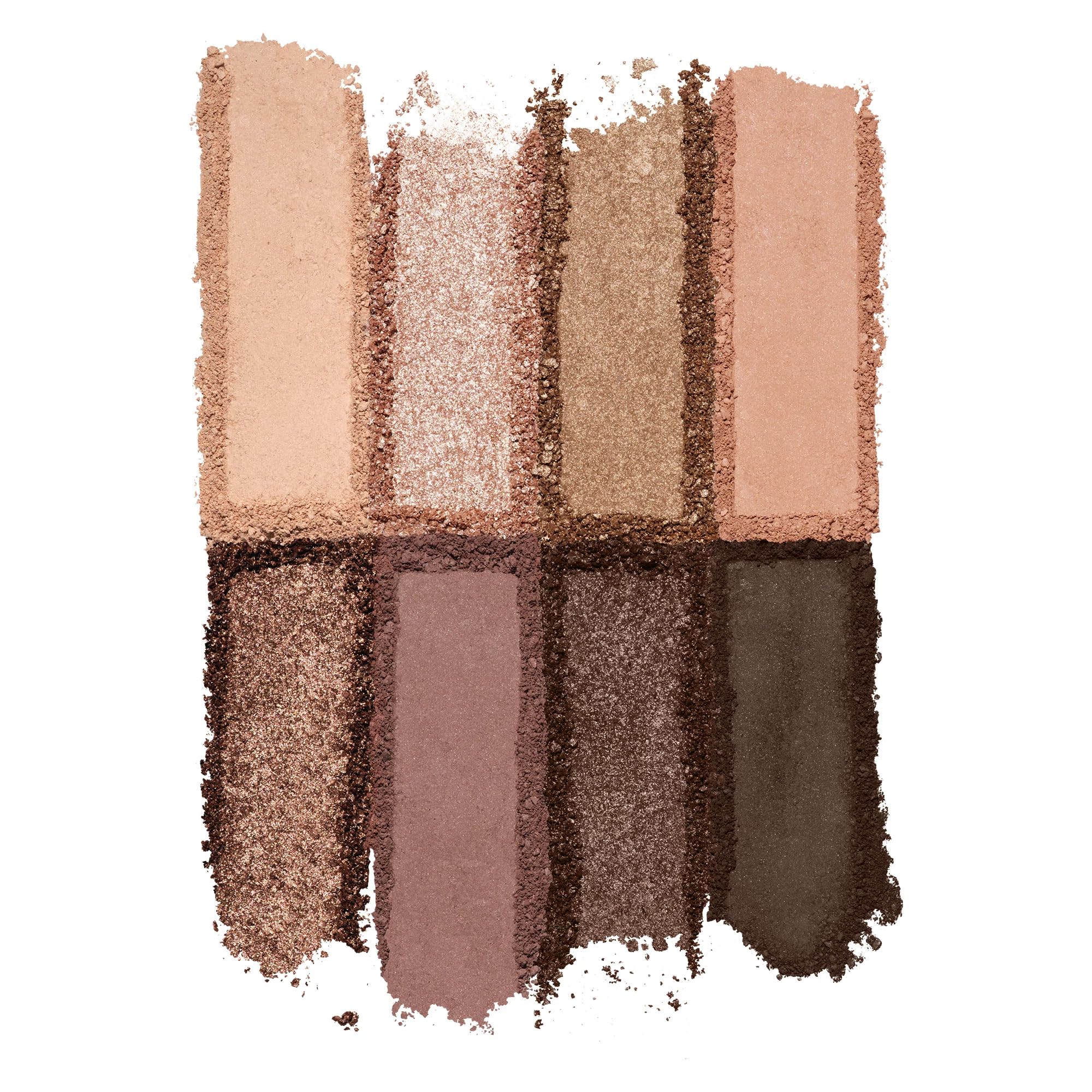 BUXOM Iconic Nudes swatches display matte, satin, and shimmer finishes for varied looks.