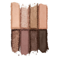 BUXOM Iconic Nudes swatches display matte, satin, and shimmer finishes for varied looks.