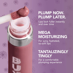 Buxom Infinite Rush lip gloss kit packaging close-up emphasizes Limited Edition status.