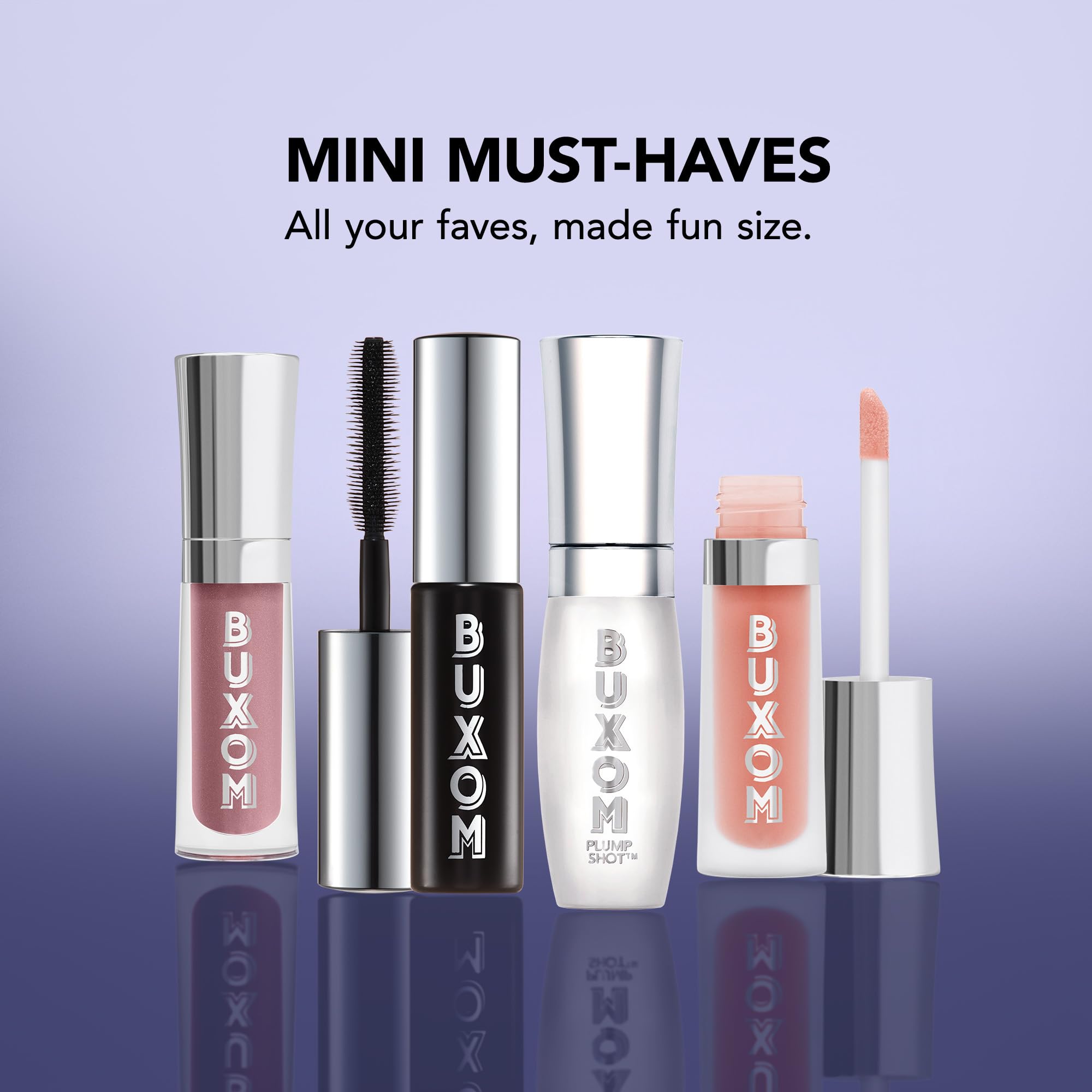 BUXOM cruelty-free mascara without parabens or mineral oil for cleaner wear.