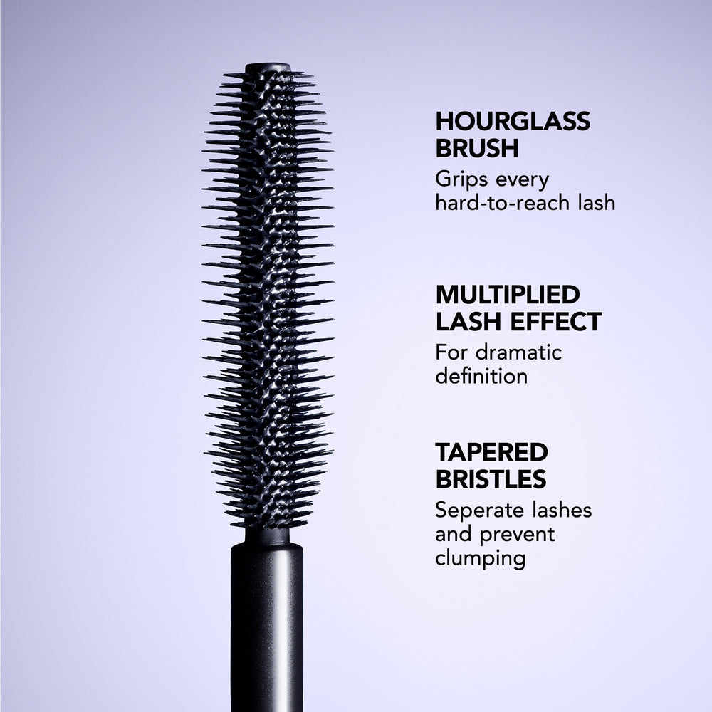 BUXOM Lash Volumizing Mascara glossy-pigments provide deep, glossy black color for bold definition