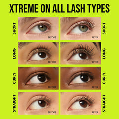 BUXOM Lash Xtension Lift Mascara curved wand highlights lift and definition for fanned lashes.