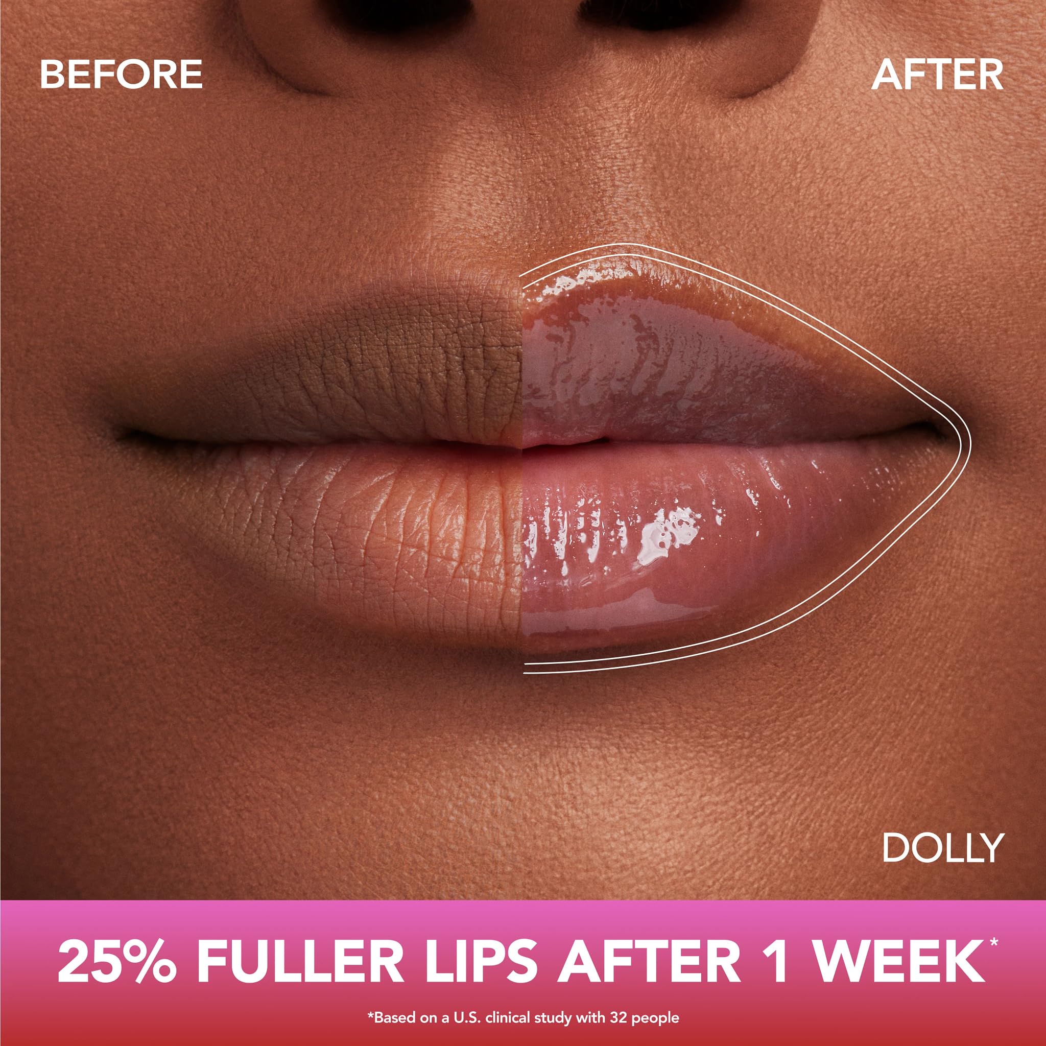 Buxom lip oil with Hyaluronic Acid and peptide complex hydrates and nourishes.