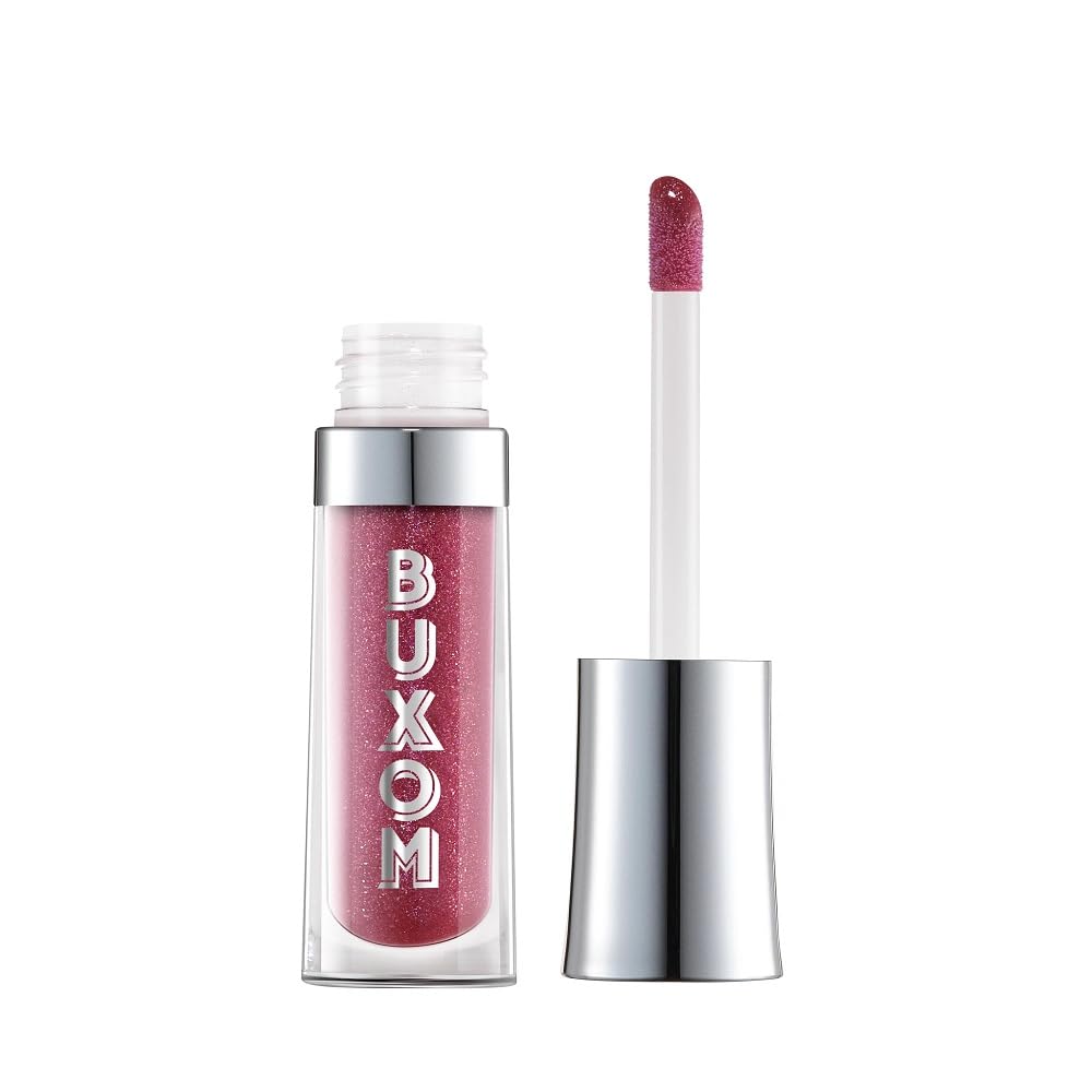 Buxom Plump Shot peptides lip serum brandi cap emphasizes premium packaging.
