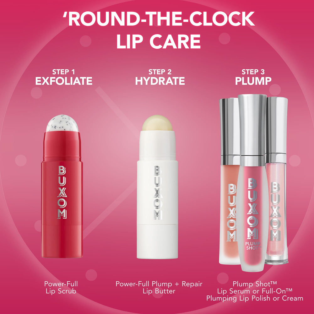 BUXOM Power-Full Lip Butter for daily lip care routine with moisturized comfort