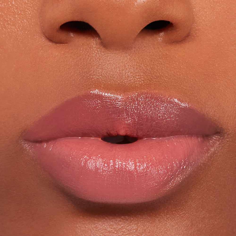 Buxom Power-Full Plumping Lip Balm Inner Glow packaging highlights cruelty-free, paraben-free formula.