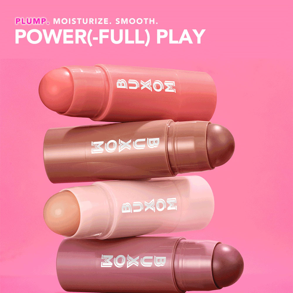 Buxom Power-Full Plumping Lip Balm Inner Glow tube swatches reveal your unique, natural tint.