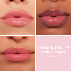BUXOM Power-Full Plumping Lip Balm satin finish close-up showing sheer color