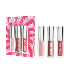 Buxom Sweet As Suga mini lip trio packaging for on-the-go hydration and color.