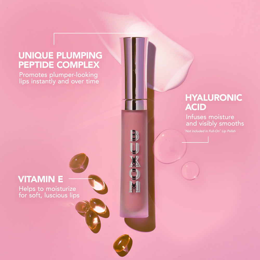 Vitamin E hydrates lips for a nourished, comfortable feel.
