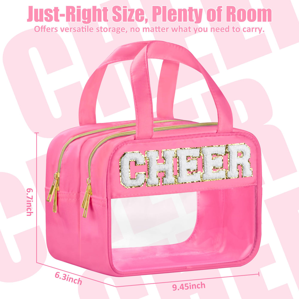 BuyCard Cheer Chenille Bag highlights waterproof nylon and PVC protection