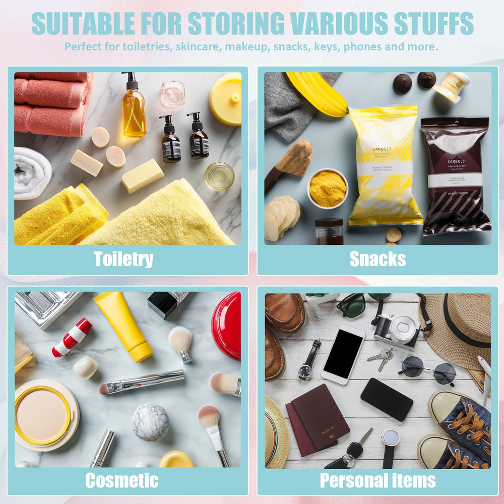 BuyCard portable toiletry storage bag neatly organizes essentials during travel.