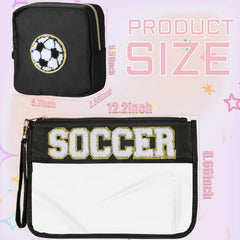 BuyCard zippered makeup bag secures cosmetics and toiletries.