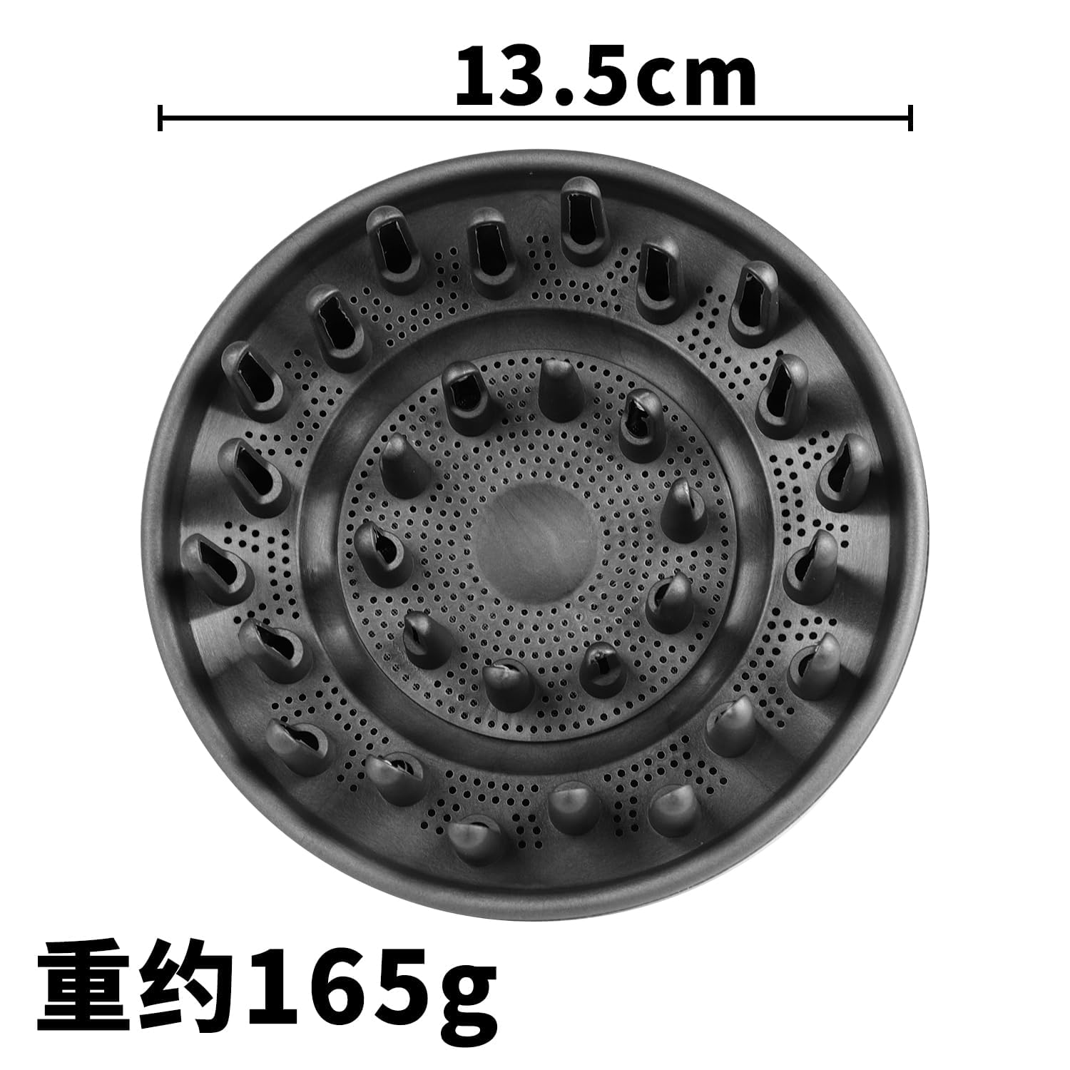 BVACUMHEAD angled-view of compact diffuser attachment for tidy vanity storage