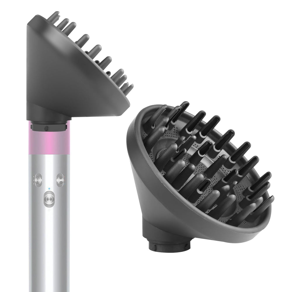 BVACUMHEAD diffuser attachment closeup in grey for even air distribution and styling