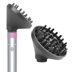 BVACUMHEAD diffuser attachment closeup in grey for even air distribution and styling