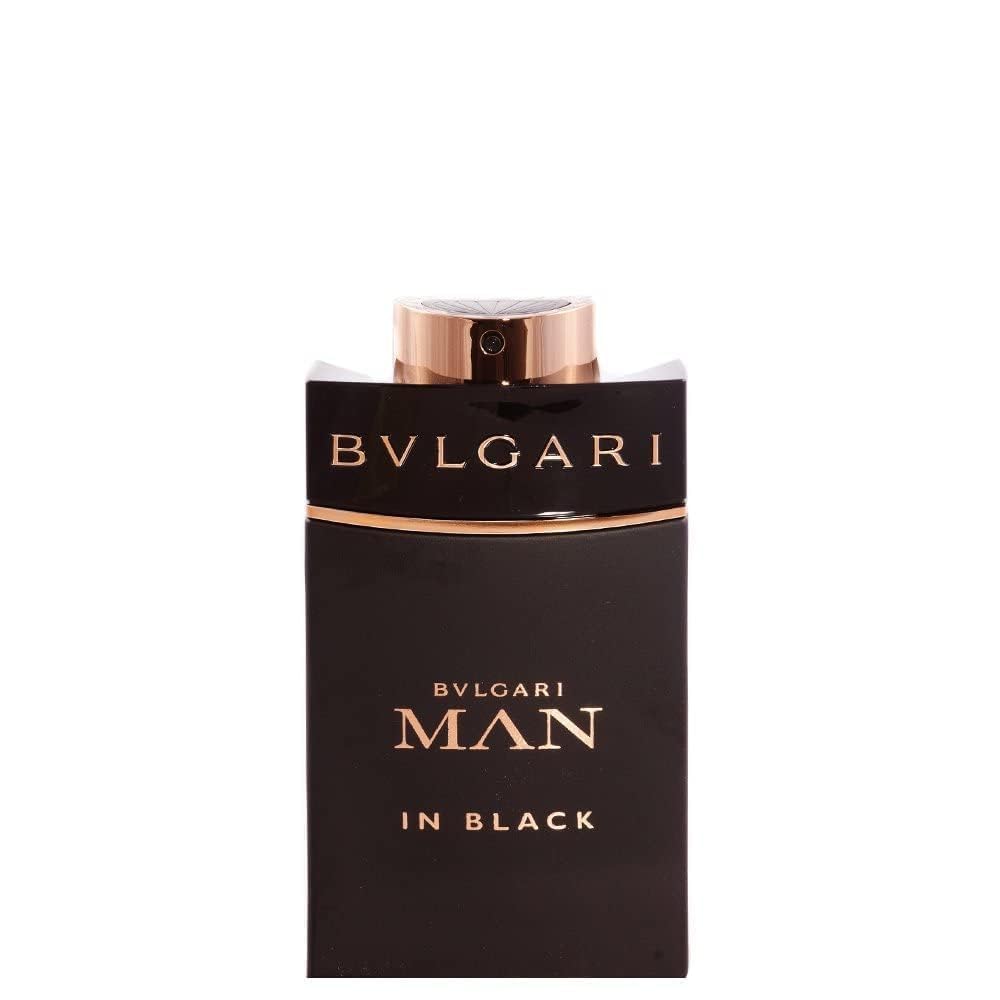 BVLGARI Man in Black spray application close-up for office elegance
