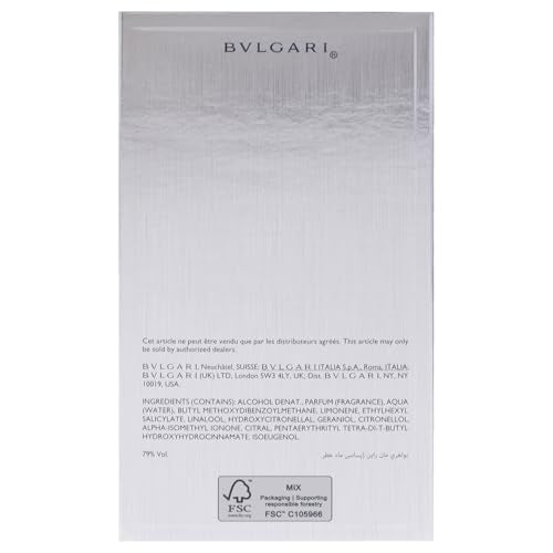 BVLGARI Man Rain Essence crystal musk finish creates a lasting trail.