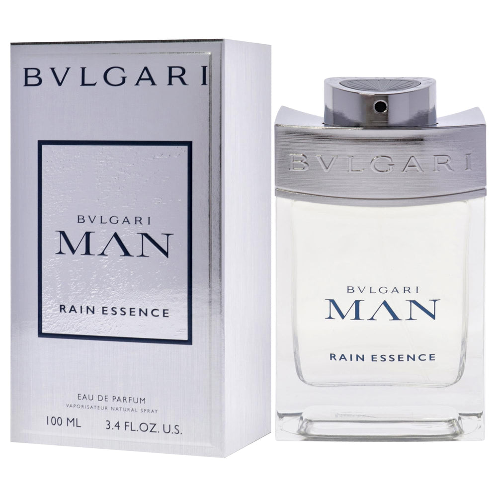 BVLGARI Man Rain Essence lotus-note close-up hints at fresh, aquatic vibes for daytime confidence.