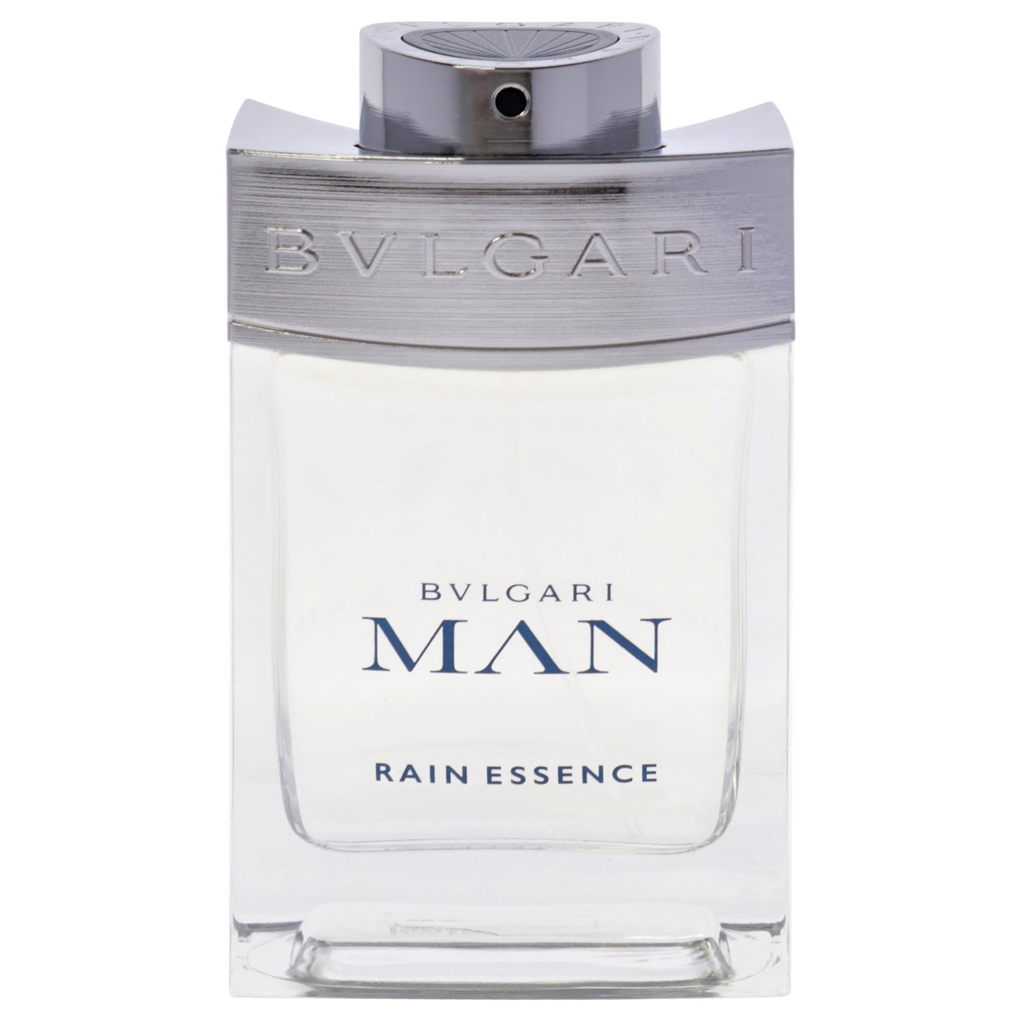 BVLGARI Man Rain Essence atomizer mist evokes revitalizing rain-inspired scent.