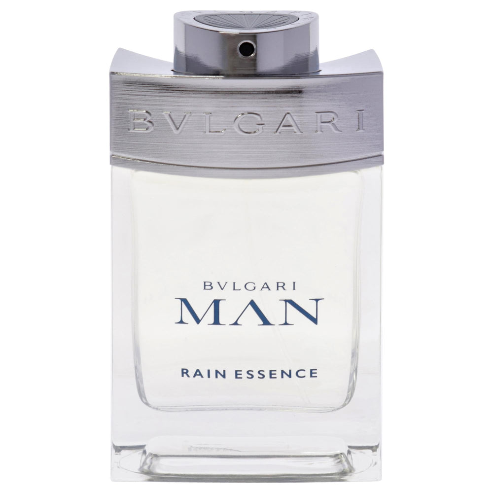 BVLGARI Man Rain Essence atomizer mist evokes revitalizing rain-inspired scent.