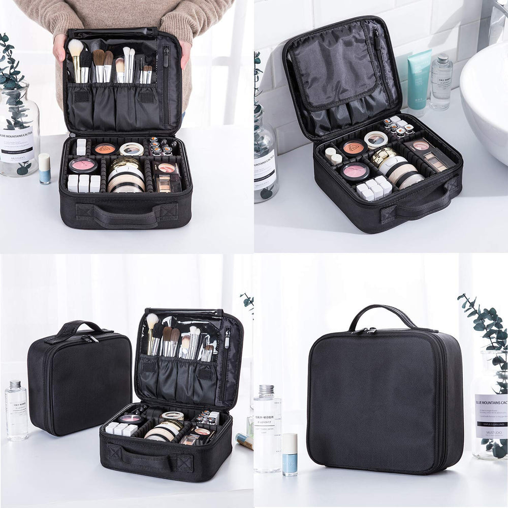Bvser Travel Makeup Case external dimensions for packing planning.