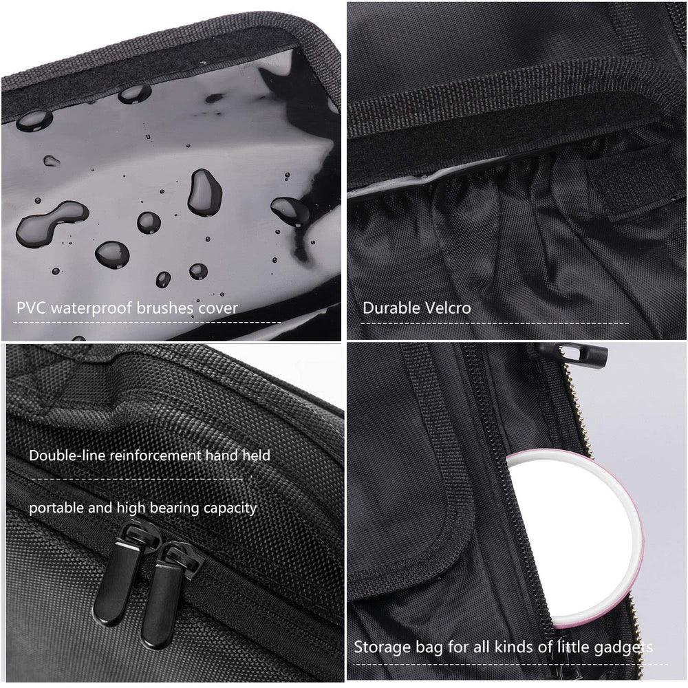 Bvser Travel Makeup Case inside layout showing organized compartments.