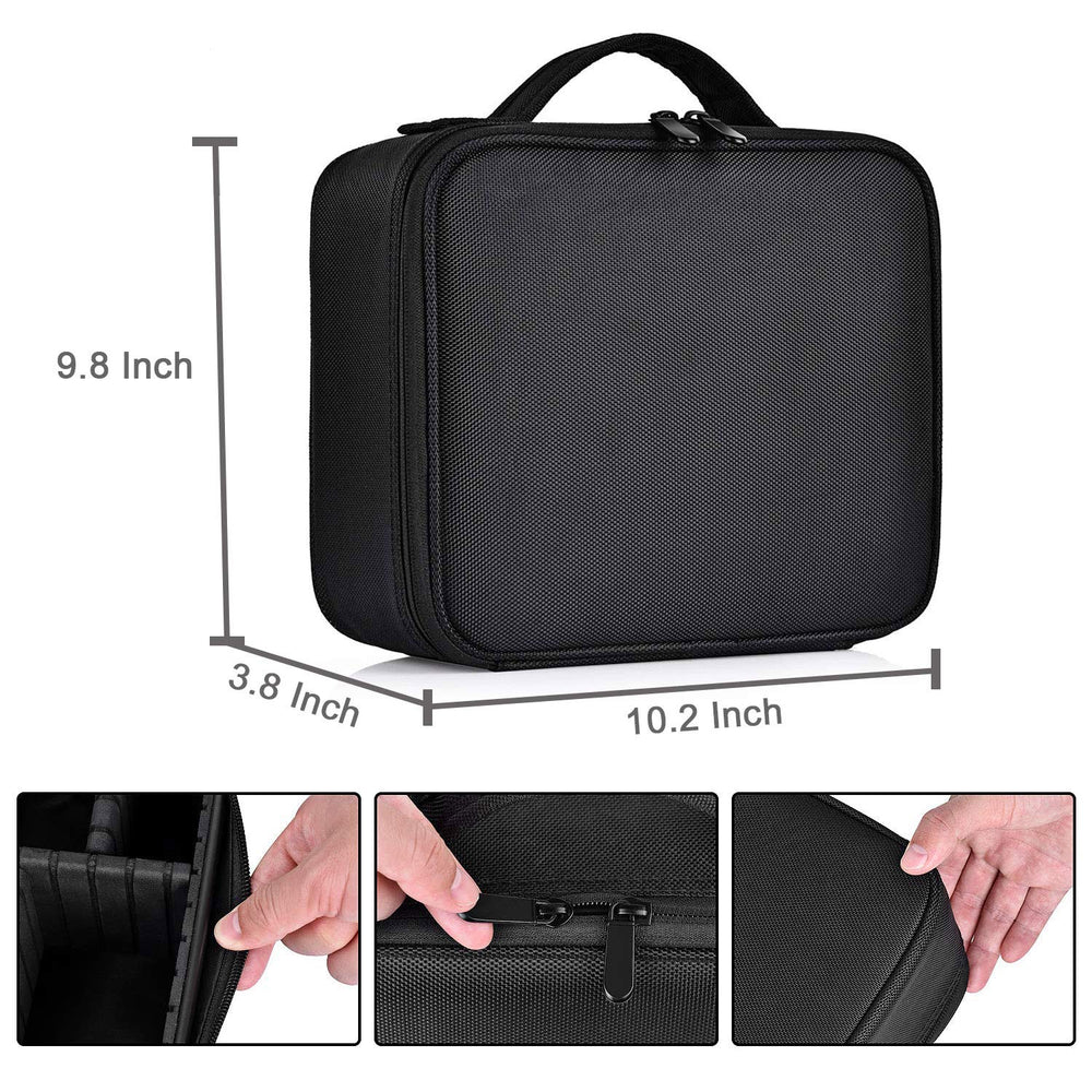 Bvser Travel Makeup Case with mirror for on-the-go makeup checks.