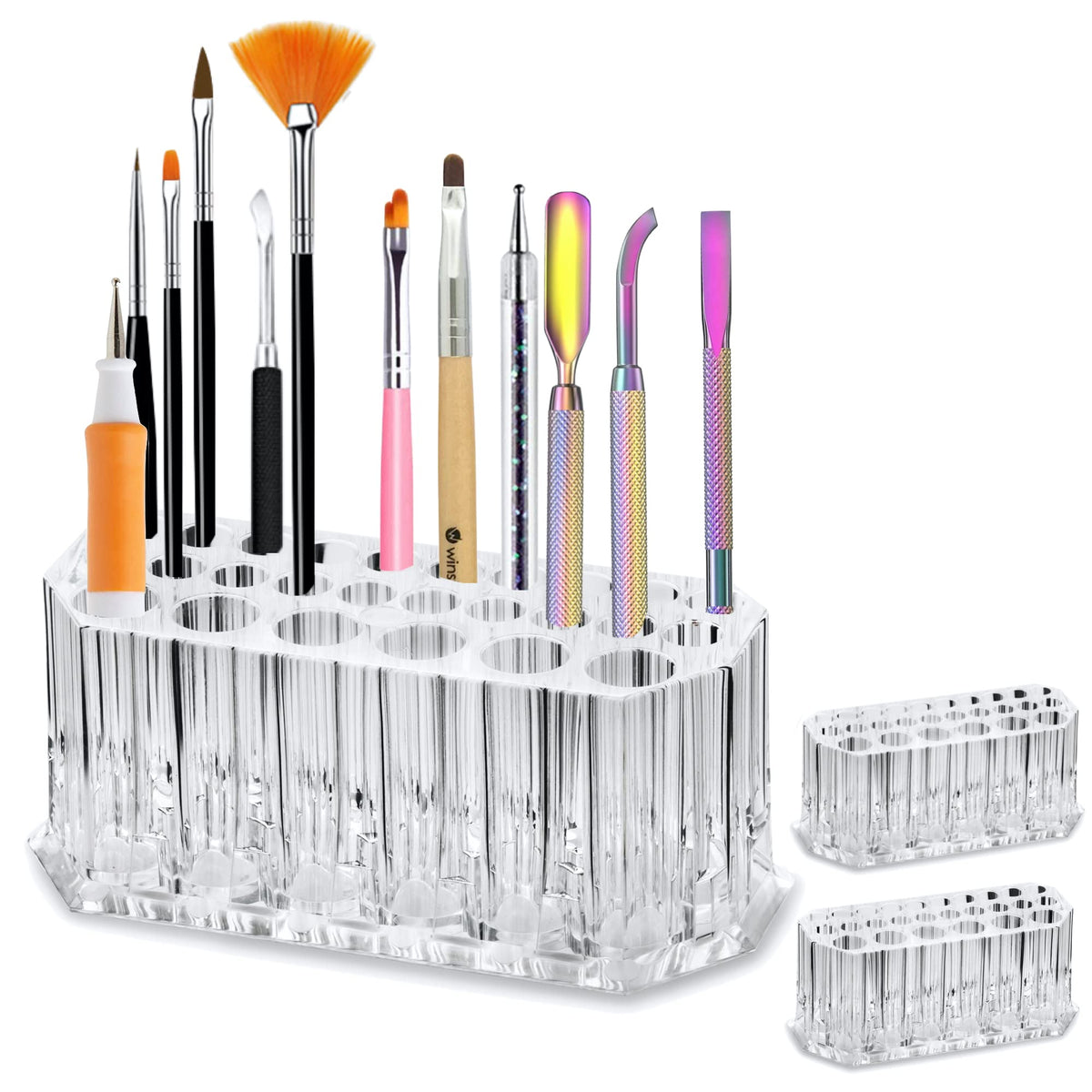 BY ALEGORY nail art tool organizer front view showing compact storage for nail kits