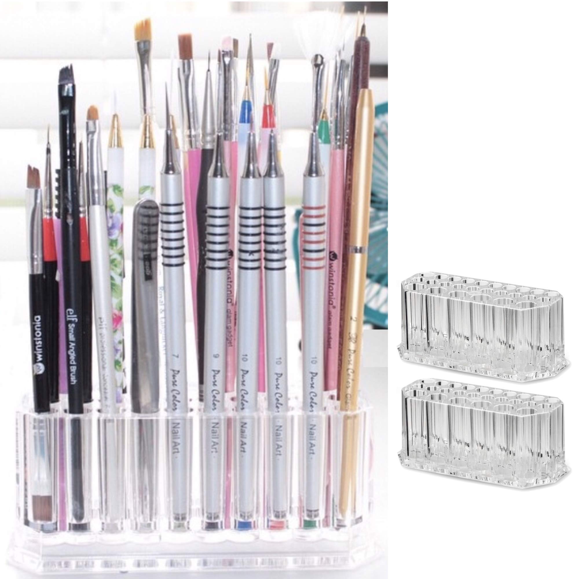 BY ALEGORY acrylic-organizer dimension-specs top-down view of compact display case