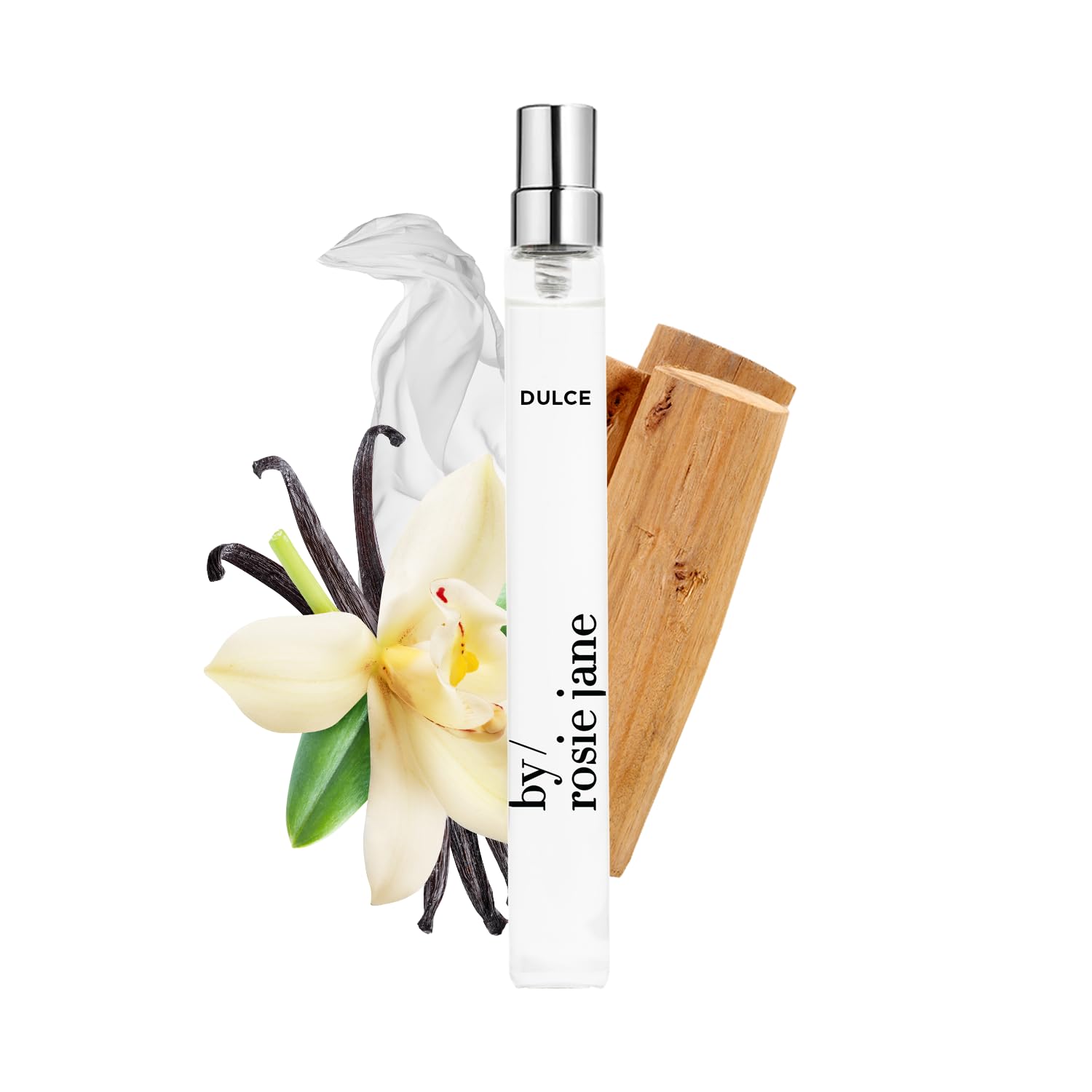 By Rosie Jane Dulce travel bottle shown for on the go scent