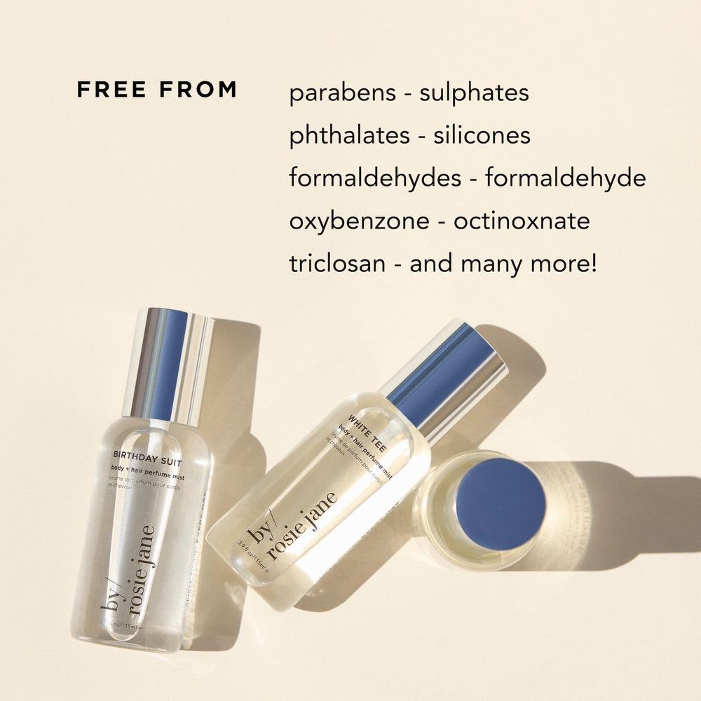 By Rosie Jane Lily Water note swirls for fresh, feminine scent.