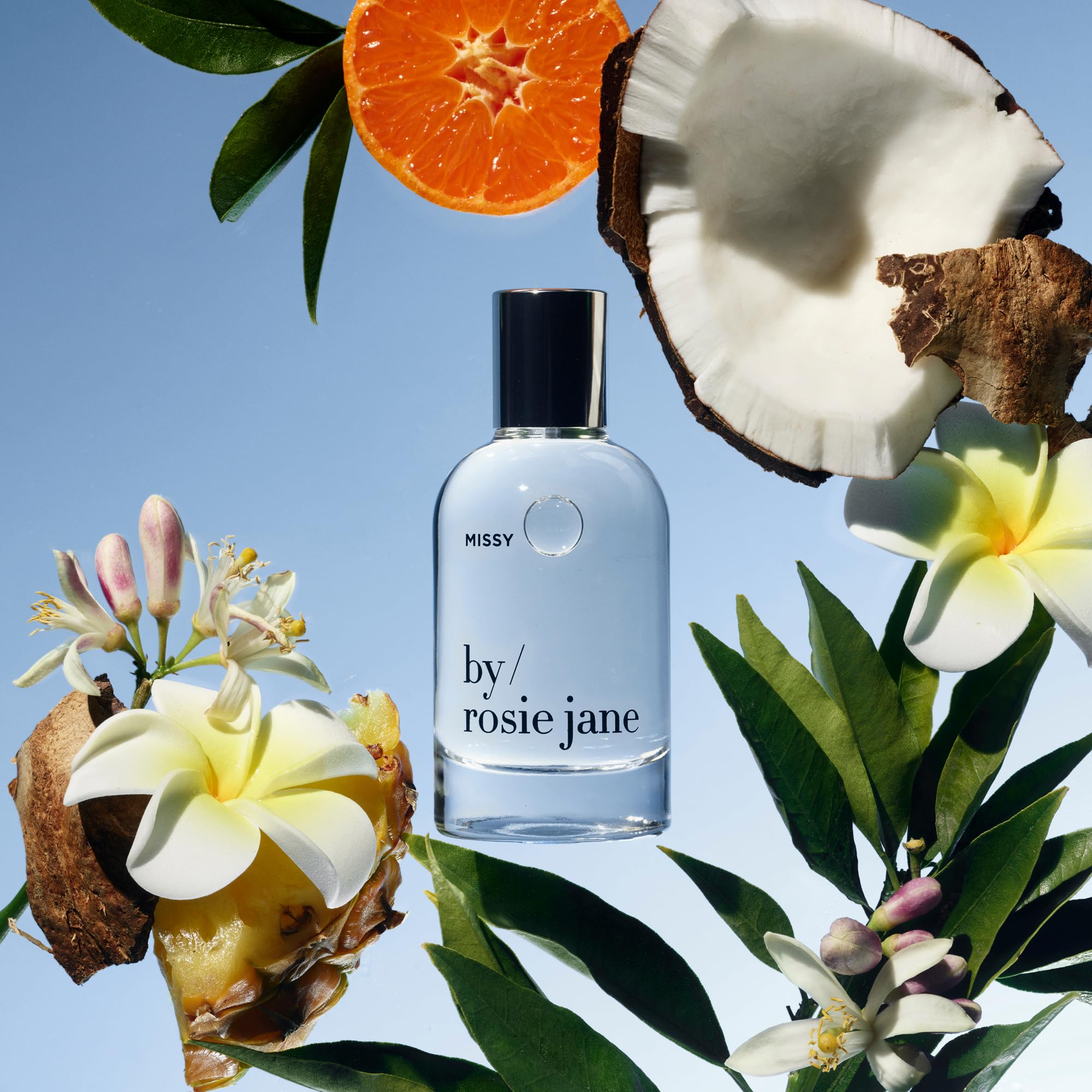 By Rosie Jane Missy notes coconut green mandarin pineapple for vacation vibes