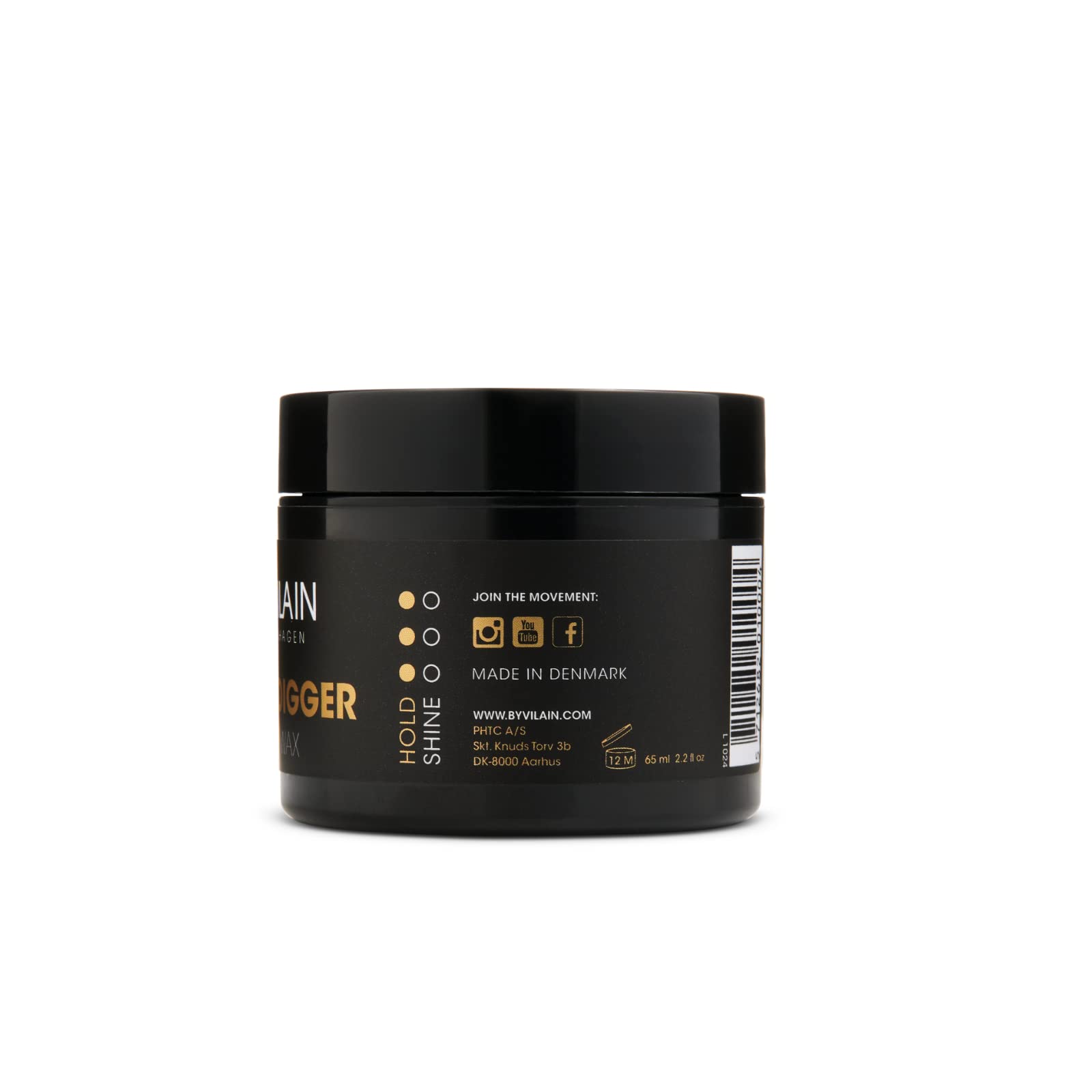 By Vilain Gold Digger model with slicked-back look and long-lasting hold