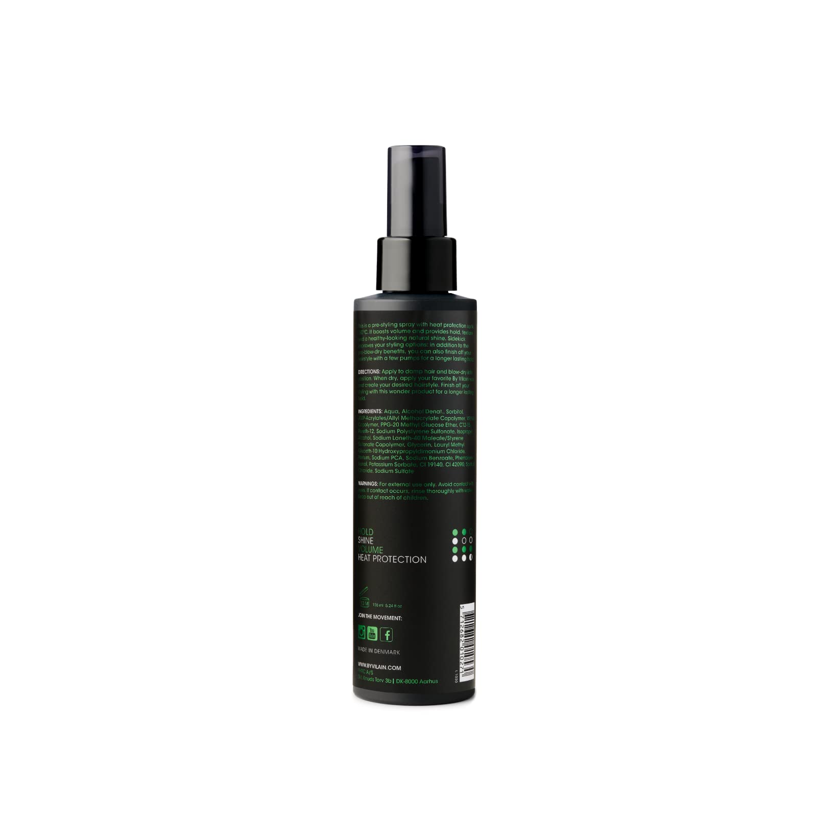 By Vilain Sidekick texture hair closeup highlighting lightweight spray for fuller look
