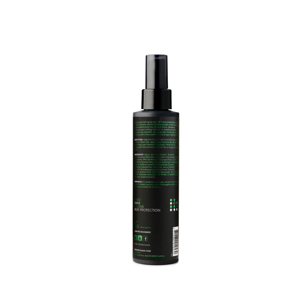 By Vilain Sidekick texture hair closeup highlighting lightweight spray for fuller look
