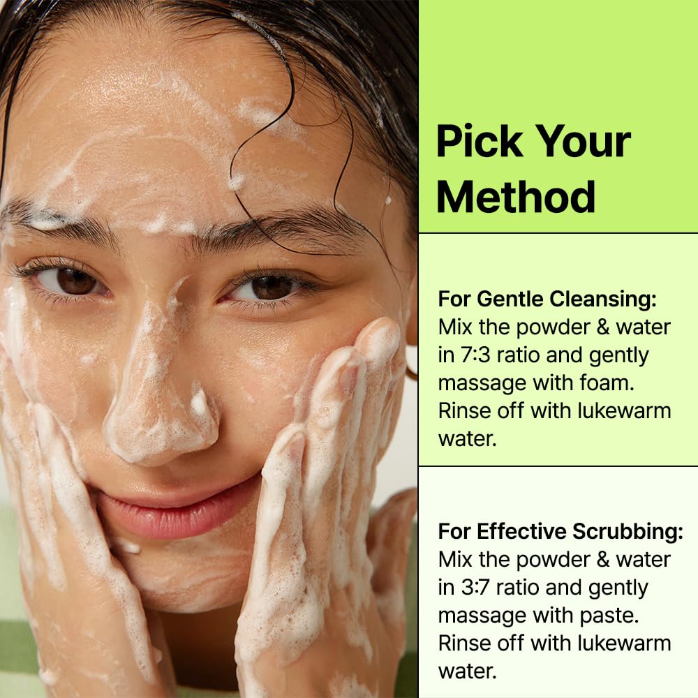 BY WISHTREND Rich lather formed for face cleansing in action.