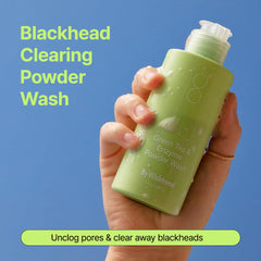 BY WISHTREND Gentle exfoliating powder wash for sensitive skin during daily cleanse.