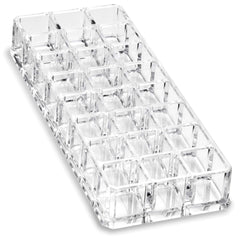 BY ALEGORY acrylic lip gloss organizer top view emphasizes roomy internal cubes