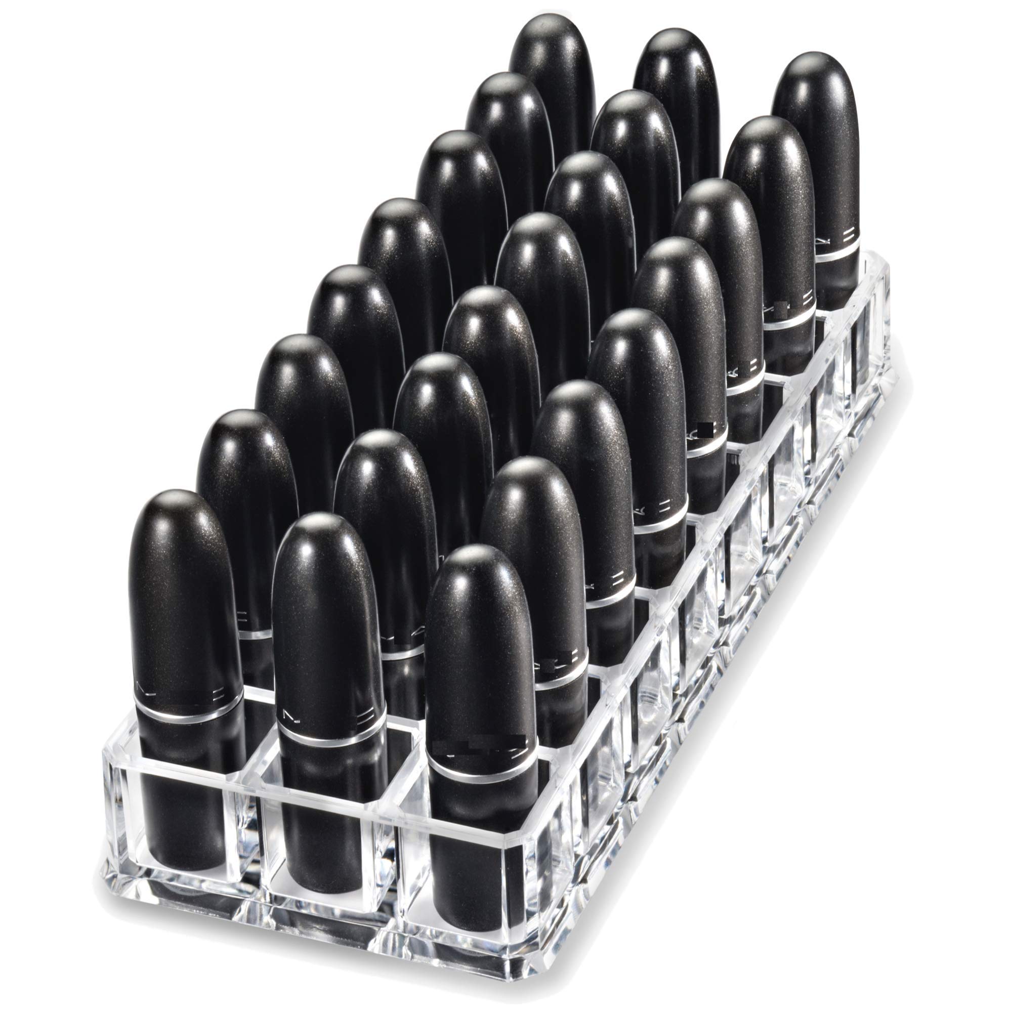 byAlegory acrylic lipstick organiser rounded edges add elegant storage