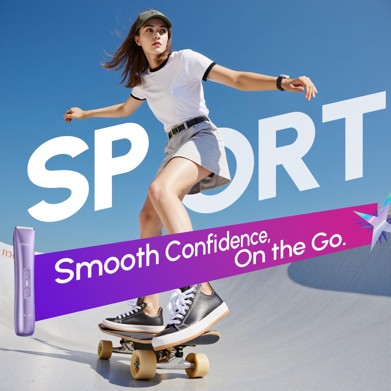 BYART skin-friendly glide emphasis on smooth, comfortable shaving