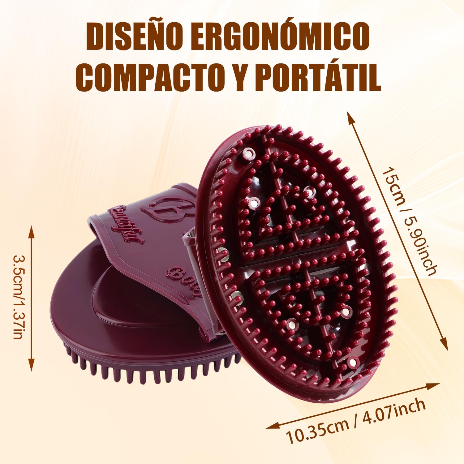 BybuSec Meridian Brush non-slip grip helps maintain steady pressure