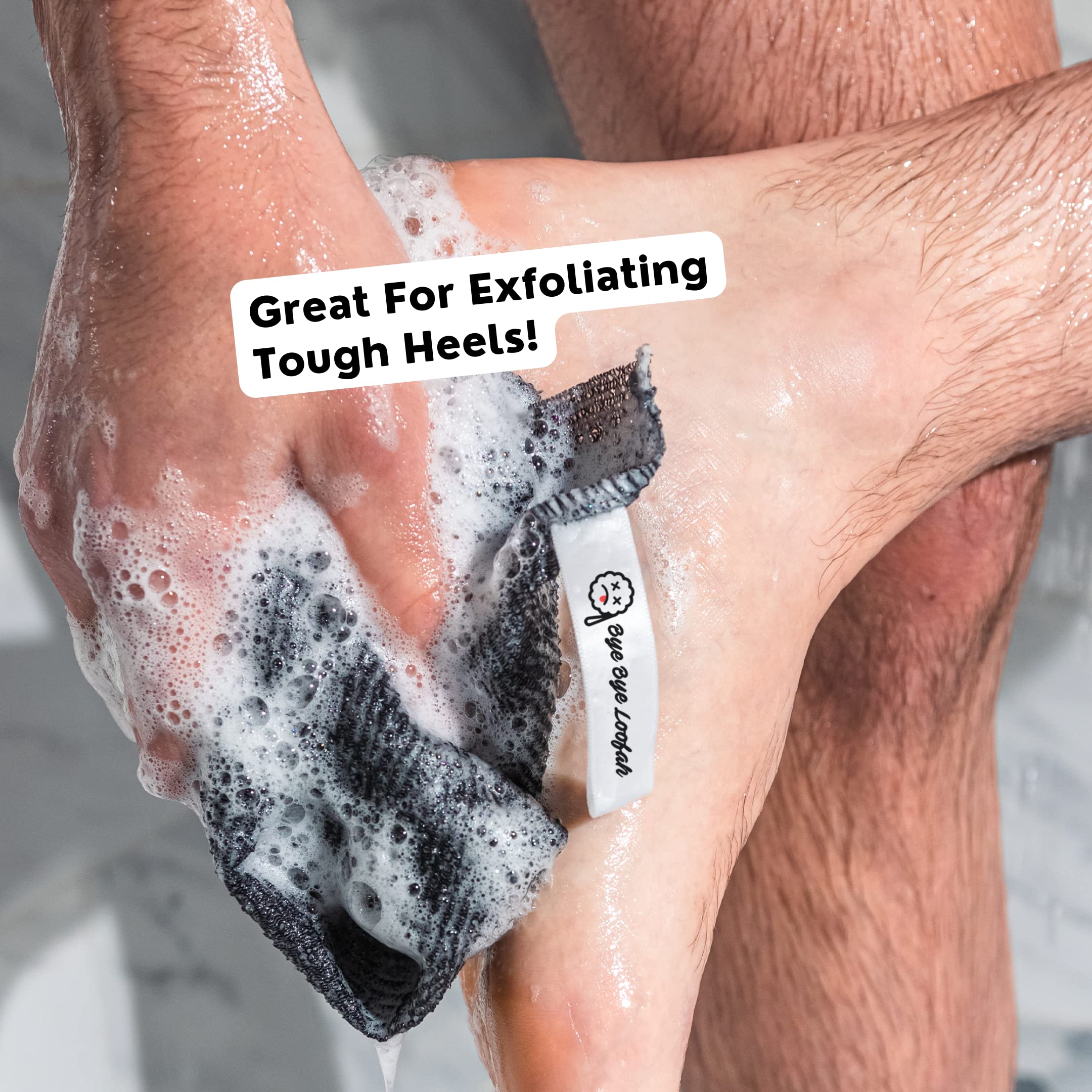 Bye Bye Loofah full-body exfoliation tool for shower routines.