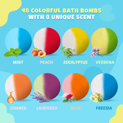 BYGGVIR bath bombs create bubbly color-changing water for visual delight