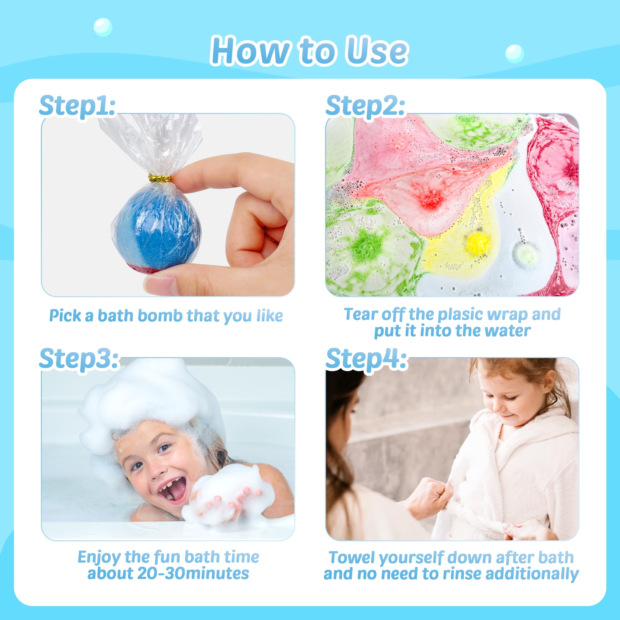 BYGGVIR bath bombs ingredient label highlights natural kid-safe formula