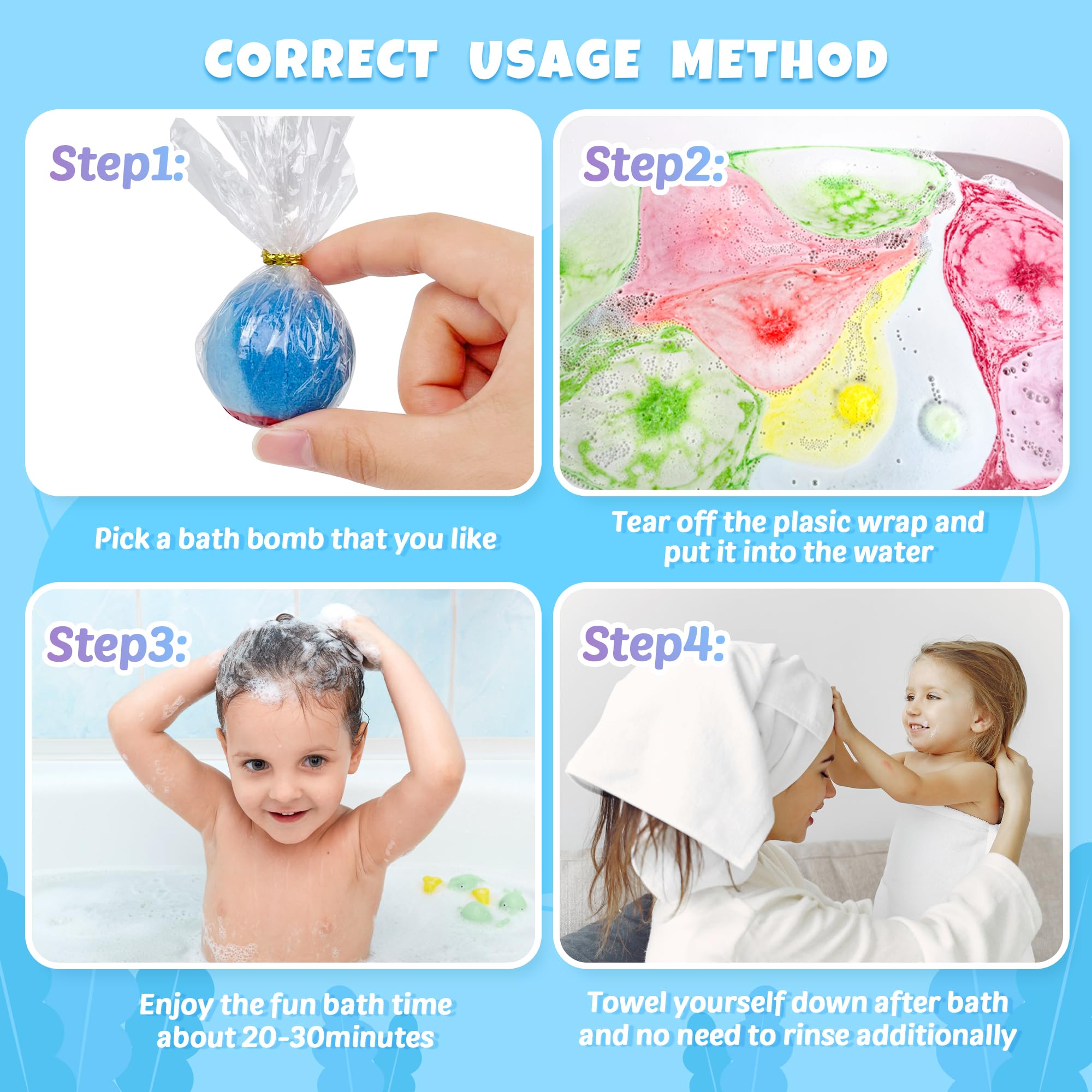 BYGGVIR bath-time joy with colorful fizz and hidden toys