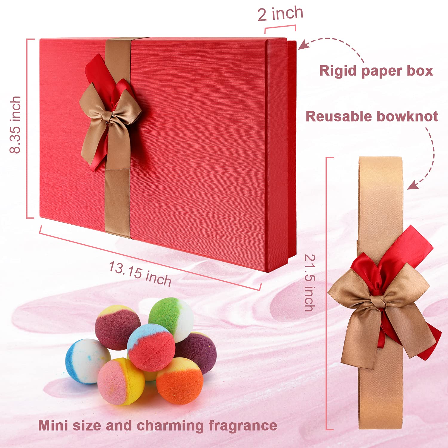 BYGGVIR Gift Box with Reusable Bowknot demonstrates eco-friendly packaging and gift-ready presentation.