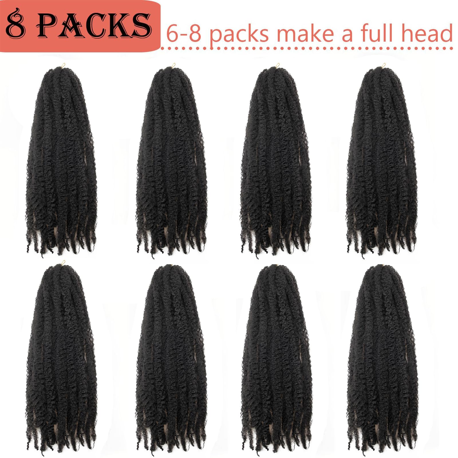 BYKSVIOC Marley Twist hair easy-to-use design simplifies styling and quick looks.