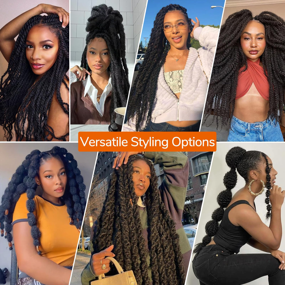 BYKSVIOC Marley Twist hair vibrant color range supports bold personal style.